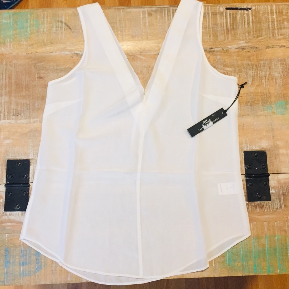 NWT Tart Collections Olivia Silk Tank XS White - Picture 2 of 6